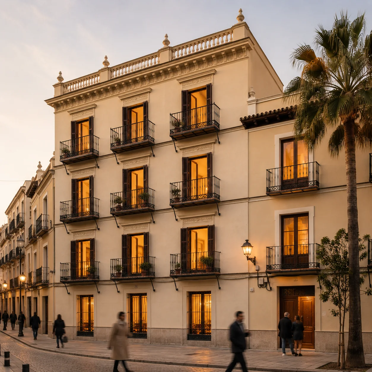 Edificio residencial con varias viviendas para una guía sobre división y finca registral.